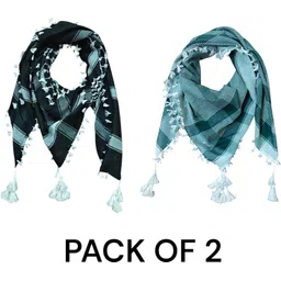 ak handloom Checkered Cotton Blend Men Multicolor Bluetooth Scarf, Fancy Scarf, Scarf, Stole-picture-39