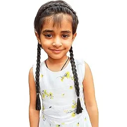 AK-Store Plastic Long Pigtail Plait Braid Headband Wig, Artificial Choti Headband, Fancy Dress Hair for Girls Kids Birthday Party-picture-27