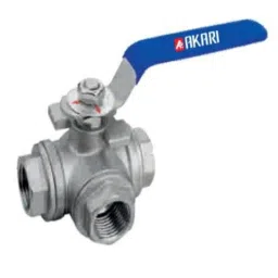 Akari 2 inch 3 Way Stainless Steel Ball Valve , SS-T-BV-picture-41