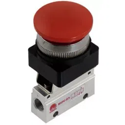 Akari MOV-03 1/8 inch 3/2 Way Mushroom Button Valve-picture-34