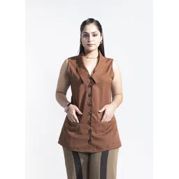 akaynaa Women Solid Single Breasted Formal Blazer-picture-45