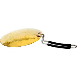 akgold "AK Gold 10-Inch Brass Tawa - Premium Quality Non-Stick - 1150gm." Tawa 25.4 cm diameter image 2