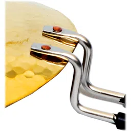 akgold "AK Gold 10-Inch Brass Tawa - Premium Quality Non-Stick - 1150gm." Tawa 25.4 cm diameter image 3