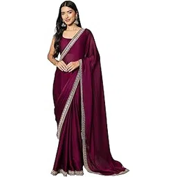 akhilam Women's Satin Solid Ready To Wear one Minute Saree With Unstitched Blouse Piece (RTWRADHA1001_RX_Parent)-picture-17