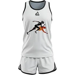 akiba Athletic Breathable Lightweight Sublimation Print Running kit/Dress/Vest/T-Shirt with Short For Gym/Yoga/Volleyball/Tennis/Cycling/Batminton/Fitness inner Wear For Men/Women-picture-10