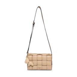 AKIKI LONDON Beige Ealing Woven Small Leather Cross Body Bag-picture-40