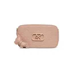 AKIKI LONDON Beige KEW 22 Logo Small Leather Cross Body Bag-picture-43