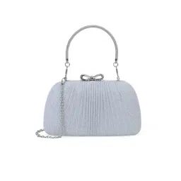 AKIKI LONDON Silver BARNET Shimmer Small Clutch-picture-12