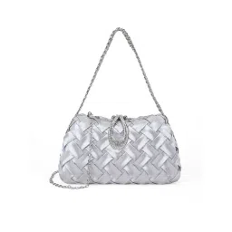 AKIKI LONDON Silver SUTON Embellished Small Clutch-picture-13