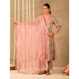 AKISO Striped Pure Cotton Dupatta With Gotta Patti-picture-31