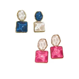 AKISON JEWELS Crystals Oval Alloy Studs Earrings-picture-32