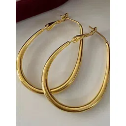 AKISON JEWELS Gold-Plated Hoop Earrings-picture-36