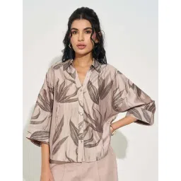 Akkriti By Pantaloons Beige Regular Fit Printed Shirt-picture-11