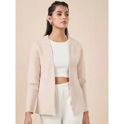 Akkriti by Pantaloons Beige Solid Cardigan-picture-33