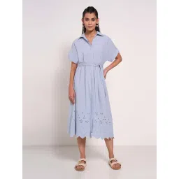 Akkriti by Pantaloons Blue Casual Dress-image-25