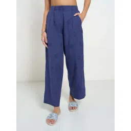 Akkriti by Pantaloons Blue Casual Trousers-picture-12
