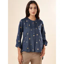 Akkriti by Pantaloons Blue Printed Tunic-picture-27