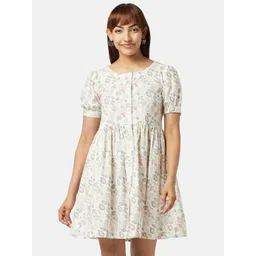 AKKRITI BY PANTALOONS Floral Cotton Dress-picture-41