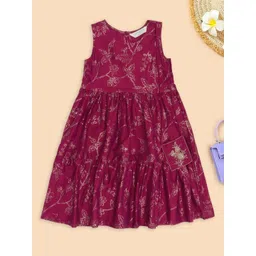 AKKRITI BY PANTALOONS Floral Print A-Line Dress-picture-22