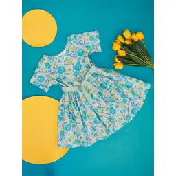 AKKRITI BY PANTALOONS Floral Printed Pure Cotton Fit & Flare Dress-picture-39