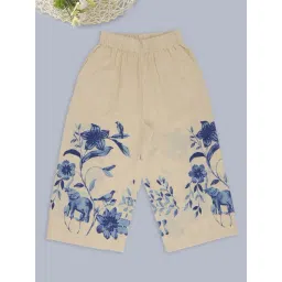 Akkriti by Pantaloons Girls Egret Floral Print Pants-picture-20