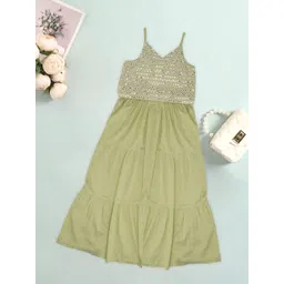 AKKRITI BY PANTALOONS Girls Embellished Top with Skirt-picture-31