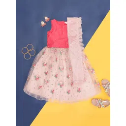 AKKRITI BY PANTALOONS Girls Embroidered Lehenga Choli-picture-43