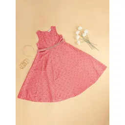 AKKRITI BY PANTALOONS Girls Ethnic Motifs Printed A-Line Ethnic Dress-picture-39