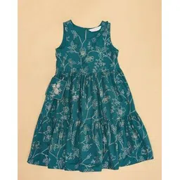 akkriti by pantaloons Girls Floral Print Tiered Dress-picture-11