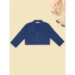 Akkriti by Pantaloons Girls Navy Shirt-picture-21