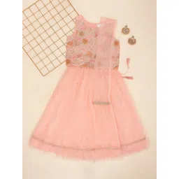 AKKRITI BY PANTALOONS Girls Ready to Wear Lehenga & Blouse Net image 1