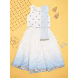 AKKRITI BY PANTALOONS Girls Ready to Wear Lehenga & Blouse With Dupatta-picture-20