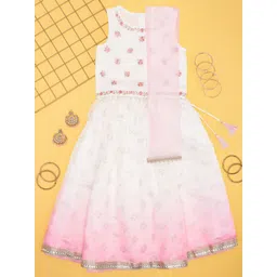 AKKRITI BY PANTALOONS Girls Ready to Wear Lehenga & Blouse With Dupatta-picture-19