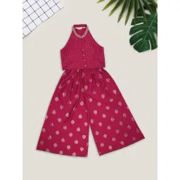 Akkriti by Pantaloons Girls Rose Red Printed Suit Set-picture-34