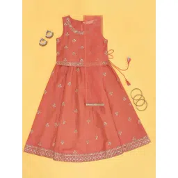 Akkriti by Pantaloons Girls Shimmering Sunset Embroidery Lehenga Cholis-picture-47