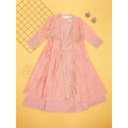 AKKRITI BY PANTALOONS Girls Top with Skirt and shrug Clothing Set-image-8