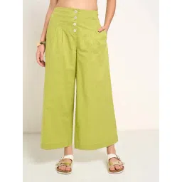 Akkriti By Pantaloons Green Regular Fit Trousers-image-18