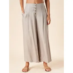 Akkriti by Pantaloons Grey Mid Rise Culottes-image-17