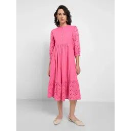 Akkriti by Pantaloons Morning Glory Embroidered Casual Dress-image-45