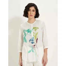 Akkriti by Pantaloons Off White Plain Tunic-picture-32