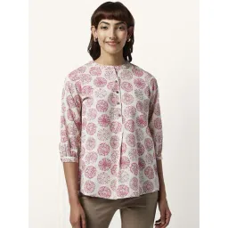 Akkriti by Pantaloons Pink Cotton Printed Tunic-picture-22