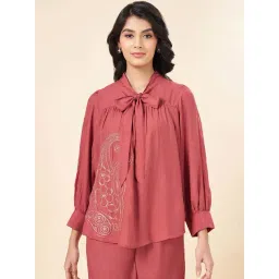 Akkriti by Pantaloons Pink Embroidered Tunic-picture-21