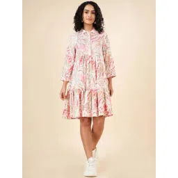 Akkriti by Pantaloons Pink Printed Shirt Dress-picture-10