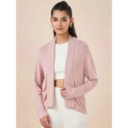 Akkriti by Pantaloons Pink Solid Cardigan-picture-39