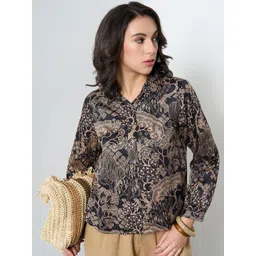 AKKRITI BY PANTALOONS Print Ethnic Top-image-12