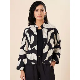 Akkriti by Pantaloons White & Black Printed Jacket-picture-16