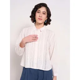 Akkriti by Pantaloons White Embroidered Top-picture-47