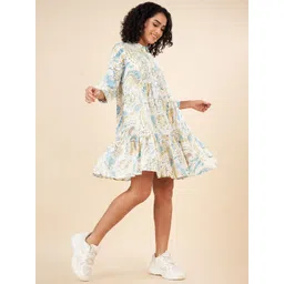 AKKRITI BY PANTALOONS Women Floral Printed  Drop-Waist Dress-picture-25