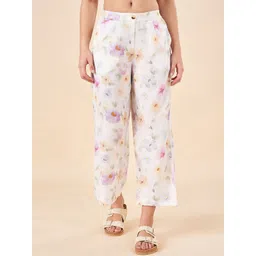 AKKRITI BY PANTALOONS Women Floral Printed Trousers-picture-30