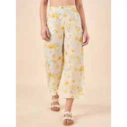 AKKRITI BY PANTALOONS Women Floral Printed Trousers-picture-38
